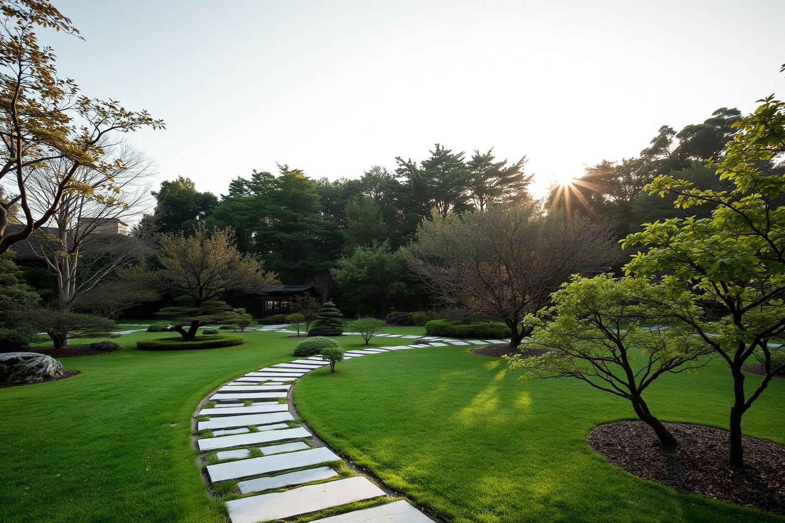 Japanese inspired central park